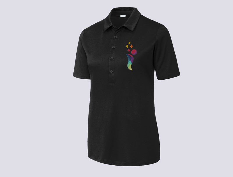 Women’s SportTek Collar Shirt Black