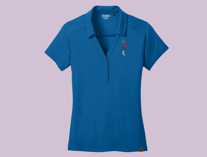 Ogio Collar Shirt Blue Womens