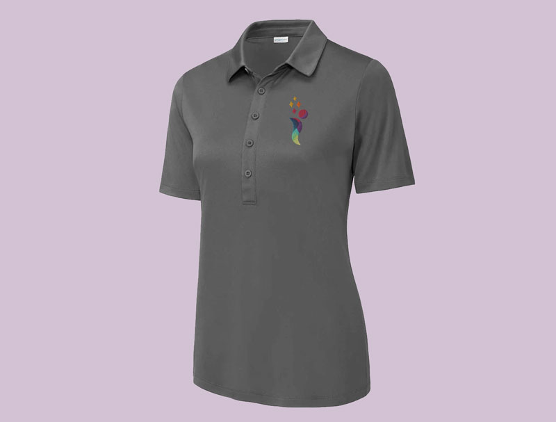 Women’s SportTek Collar Shirt Grey