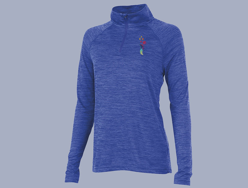 Performance Pullover Womens Blue